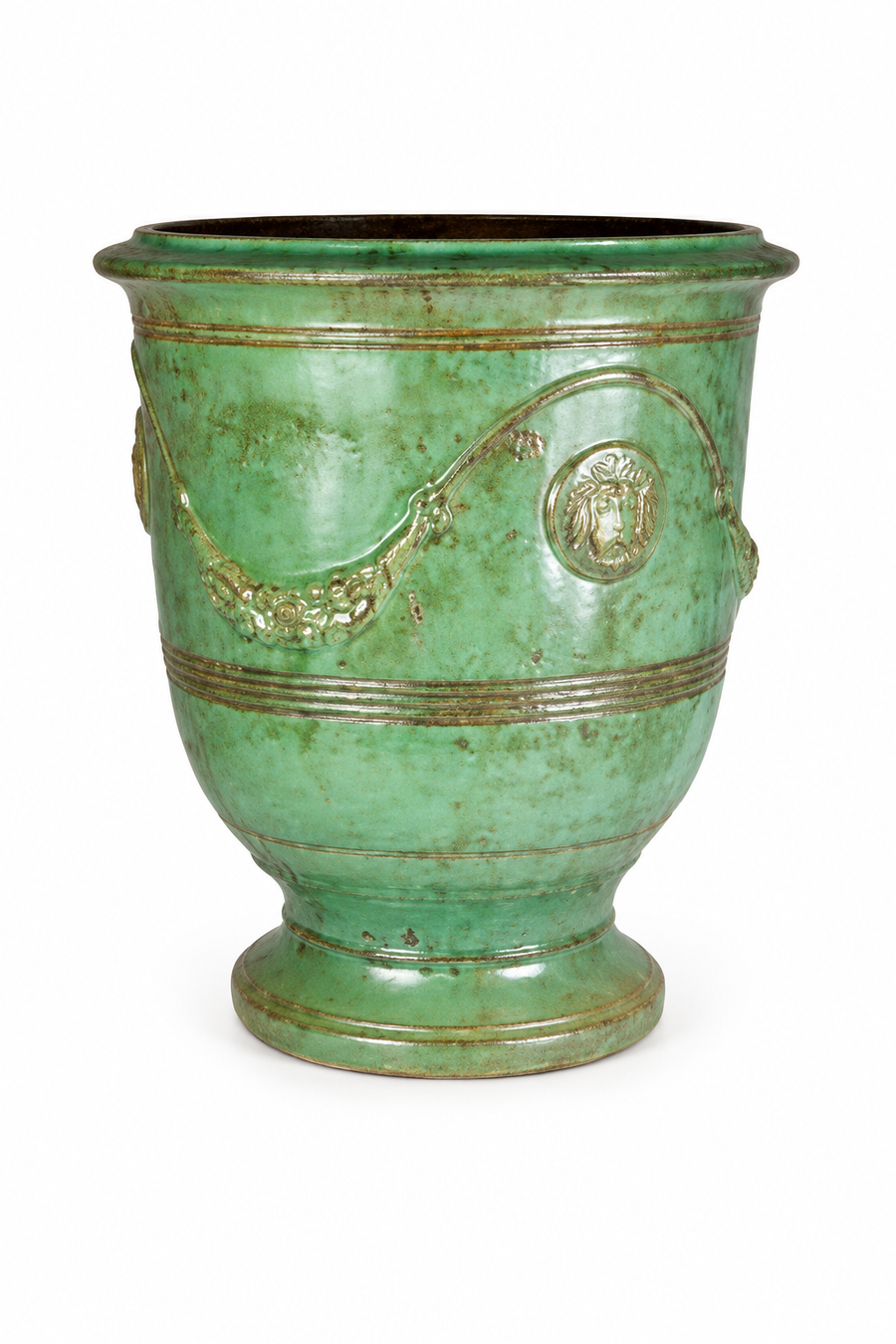 Poterie de la Madeleine Anduze Green Vase