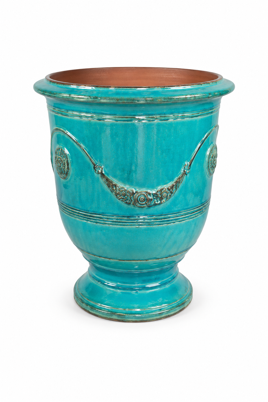 Poterie de la Madeleine Turquoise Anduze Vase