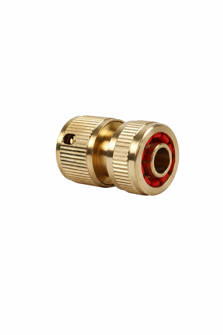 Brass quick coupling (with stop)
