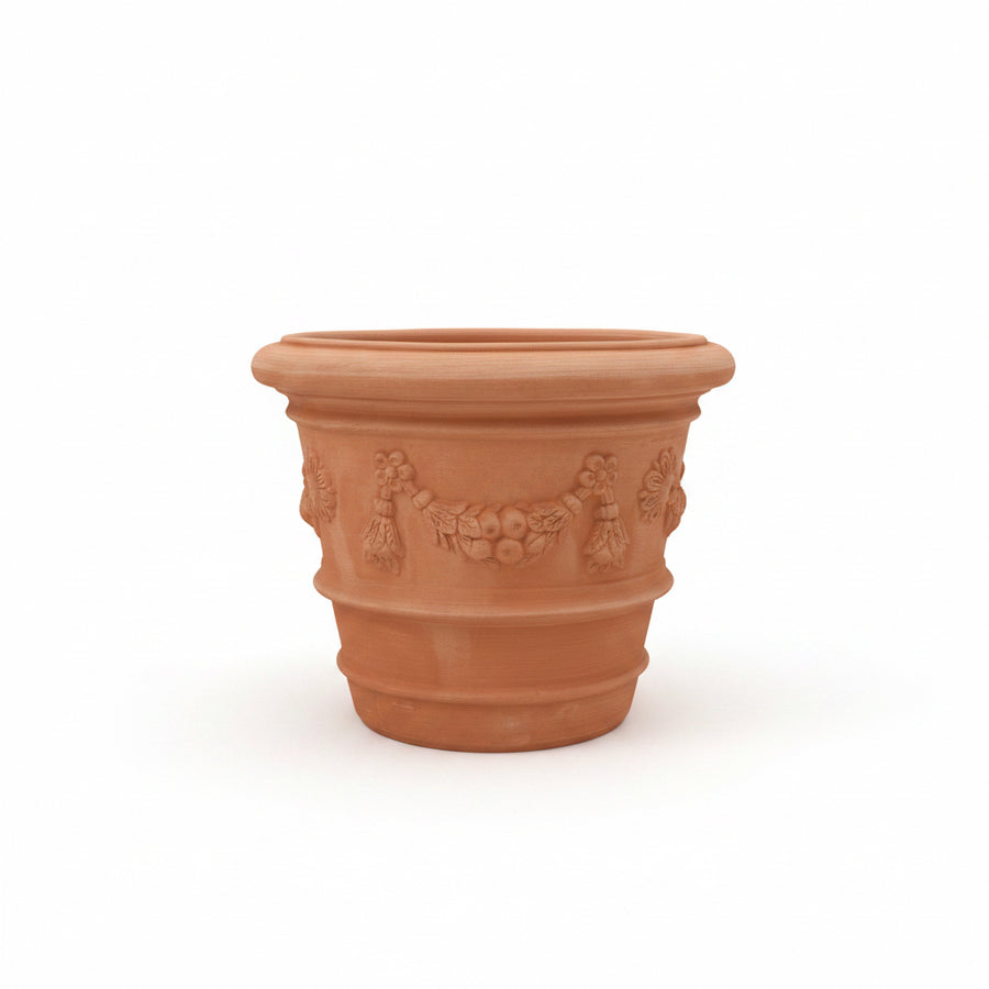 Toscaanse Terracotta Pot Conco Con Festone
