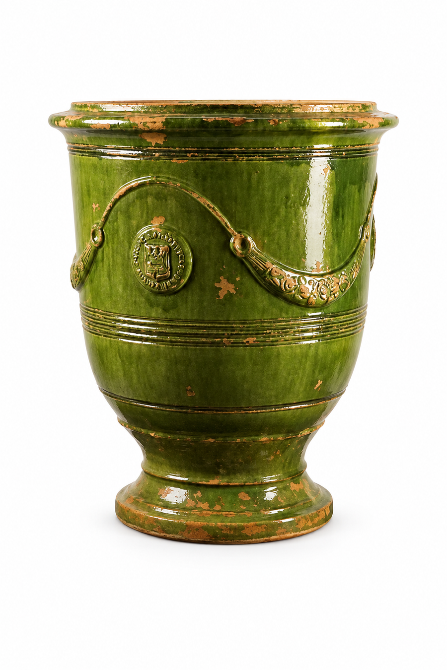 Poterie de la Madeleine Anduze Vase, Antique Green