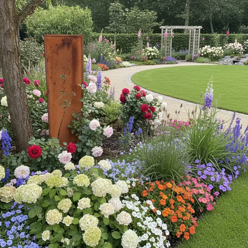 Decorative garden screen