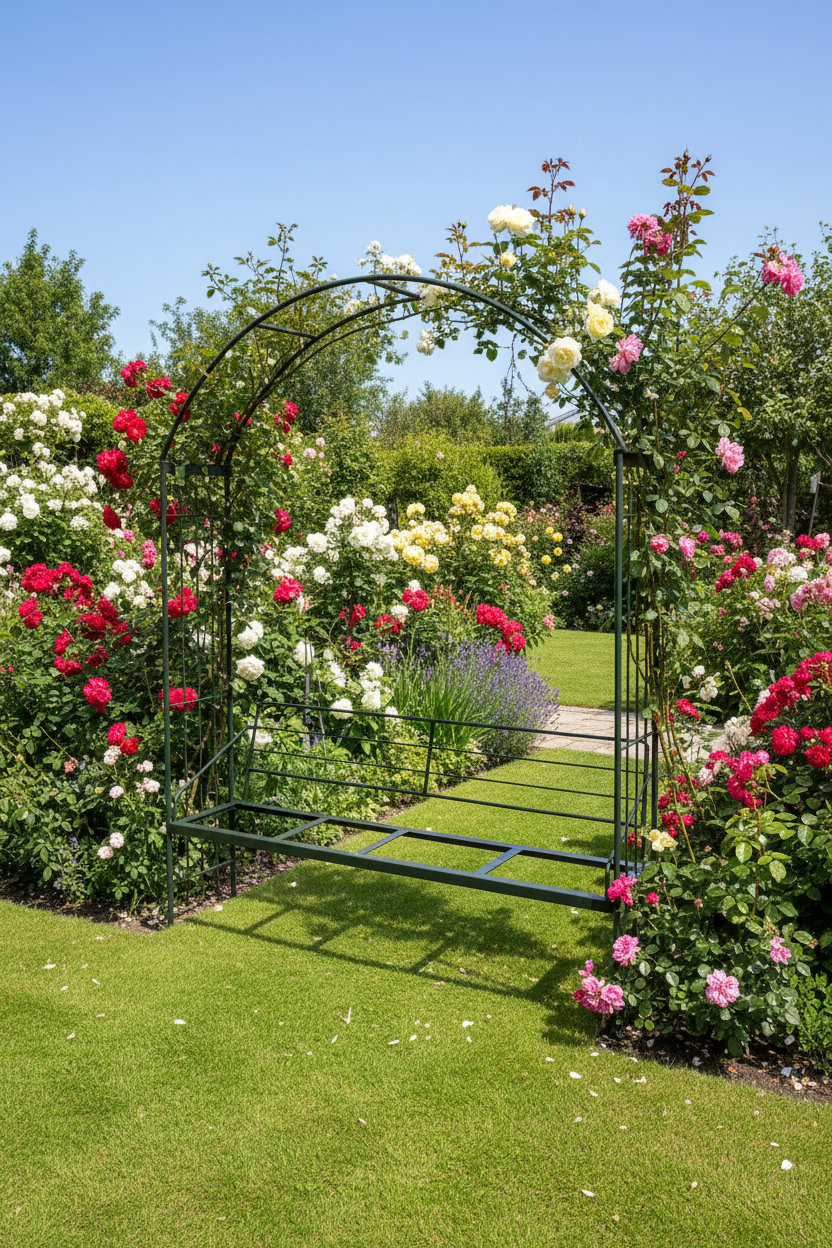 Aalsmeer Rose Arch with Bench