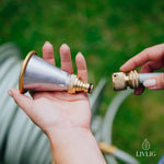 Metal flower sprayer – gentle and targeted watering for roses